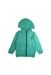A Green Zippered Sweatshirts from Petit Bateau in size 4T for boy. (Front View)