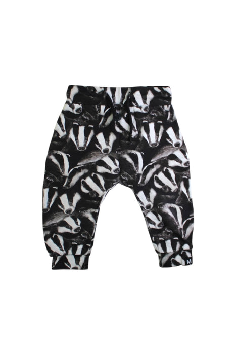 A Black Casual Pants from Molo in size 12-18M for boy. (Front View)