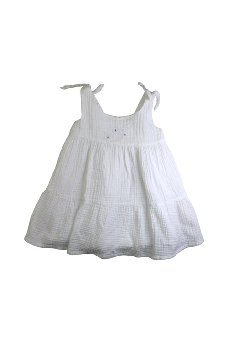 A White Sleeveless Dresses from Fina Ejerique in size 3T for girl. (Front View)