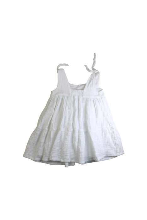 A White Sleeveless Dresses from Fina Ejerique in size 3T for girl. (Back View)