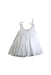 A White Sleeveless Dresses from Fina Ejerique in size 3T for girl. (Back View)