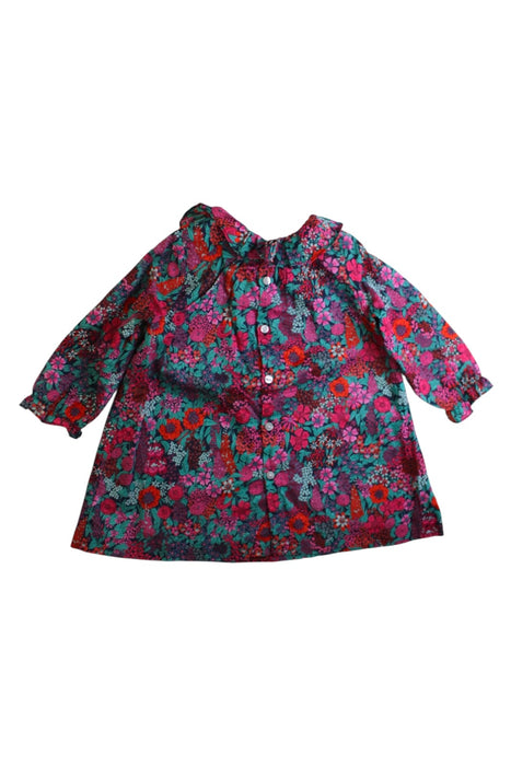 A Multicolour Long Sleeve Dresses from Jacadi in size 6-12M for girl. (Back View)