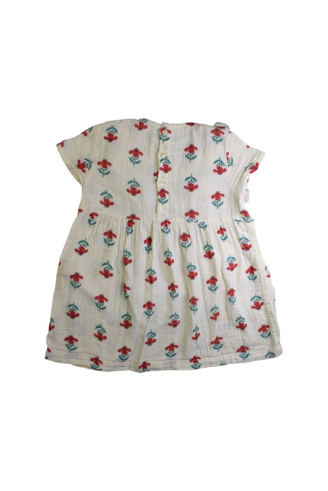 A Multicolour Short Sleeve Dresses from Petit Bateau in size 2T for girl. (Back View)