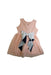 A Peach Sleeveless Dresses from Seed in size 3T for girl. (Back View)