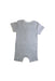 A Grey Short Sleeve Rompers from purebaby in size 3-6M for boy. (Back View)