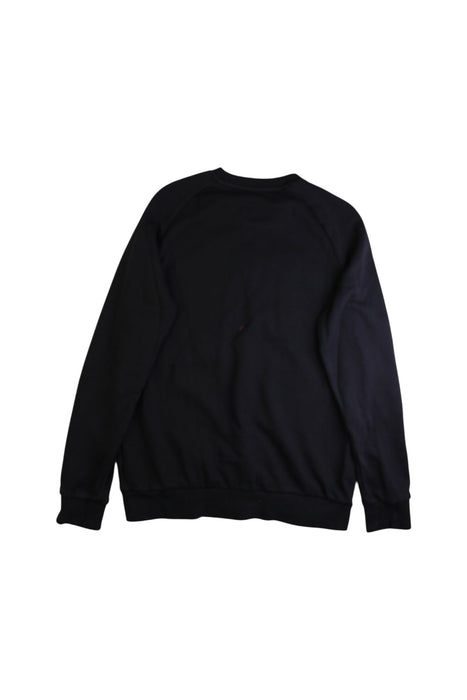A Black Crewneck Sweatshirts from Adidas in size 14Y for boy. (Back View)