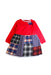 A Multicolour Long Sleeve Dresses from Miki House in size 5T for girl. (Front View)