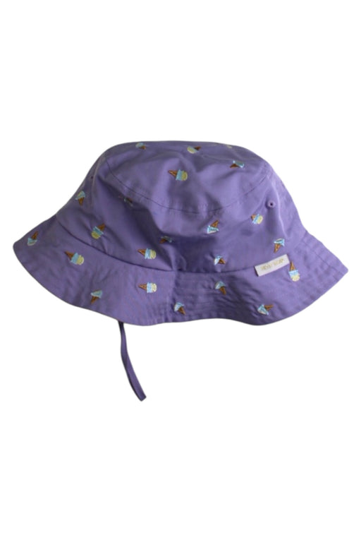 A Purple Sun Hats from Petit Main in size 6T for girl. (Front View)