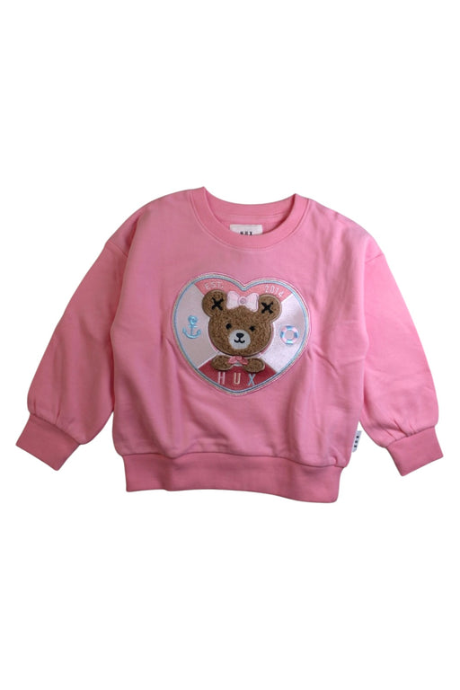 A Pink Crewneck Sweatshirts from Hux in size 3T for girl. (Front View)