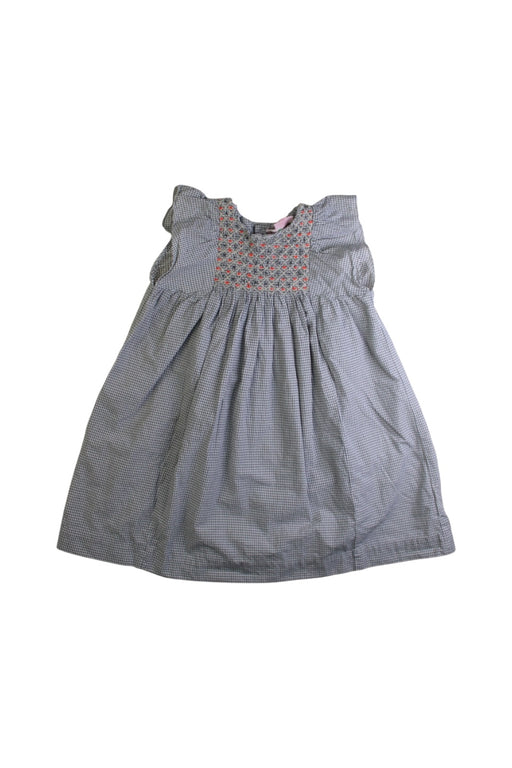 A Grey Sleeveless Dresses from Bonpoint in size 3T for girl. (Front View)