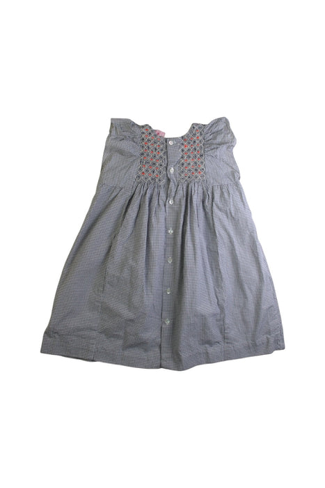 A Grey Sleeveless Dresses from Bonpoint in size 3T for girl. (Back View)