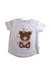 A White Short Sleeve T Shirts from Hux in size 2T for girl. (Front View)