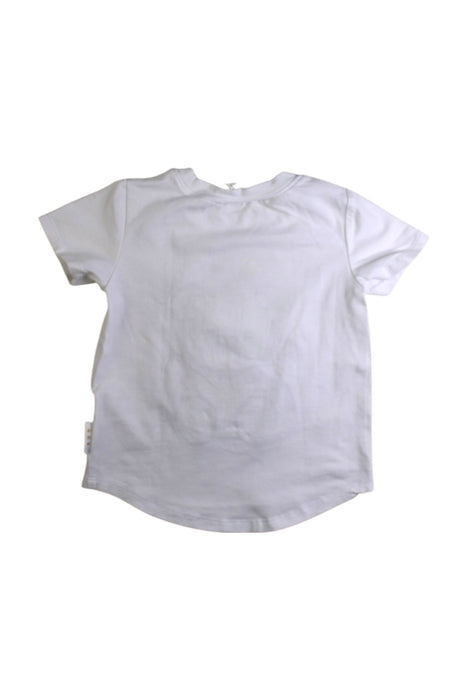 A White Short Sleeve T Shirts from Hux in size 2T for girl. (Back View)