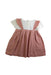 A Pink Short Sleeve Dresses from Petit Main in size 18-24M for girl. (Back View)