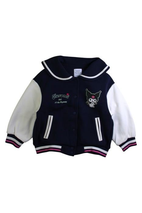 A Navy Lightweight Jackets from Balabala in size 4T for girl. (Front View)
