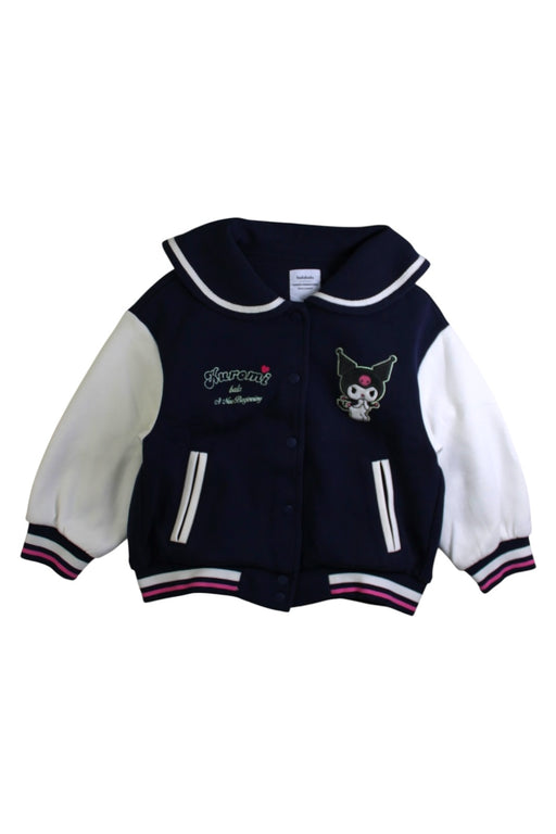 A Navy Lightweight Jackets from Balabala in size 4T for girl. (Front View)
