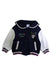 A Navy Lightweight Jackets from Balabala in size 4T for girl. (Front View)