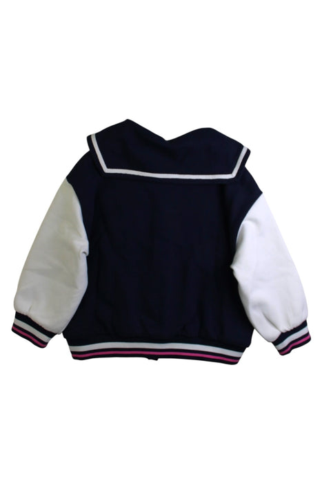 A Navy Lightweight Jackets from Balabala in size 4T for girl. (Back View)