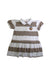 A Beige Short Sleeve Dresses from Petit Main in size 18-24M for girl. (Front View)