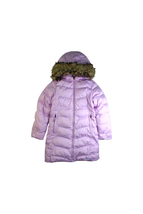A Pink Puffer/Quilted Coats & Outerwear from Lands' End in size 6T for girl. (Front View)