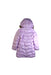 A Pink Puffer/Quilted Coats & Outerwear from Lands' End in size 6T for girl. (Back View)