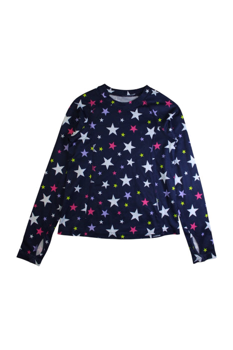 A Multicolour Long Sleeve Tops from Lands' End in size 7Y for girl. (Front View)