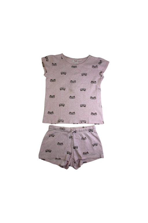 A Pink Shorts Sets from Seed in size 8Y for girl. (Front View)