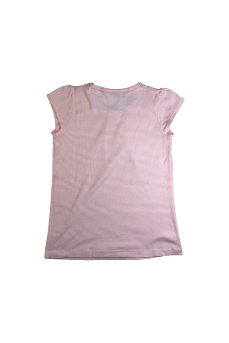 A Pink Short Sleeve Tops from Petit Bateau in size 8Y for girl. (Back View)