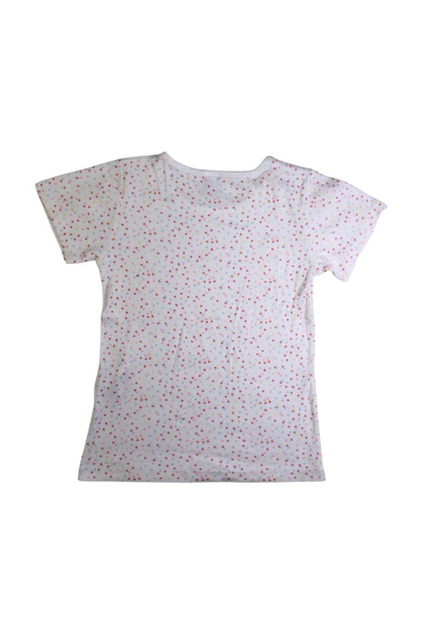 A White Short Sleeve T Shirts from Petit Bateau in size 8Y for girl. (Back View)