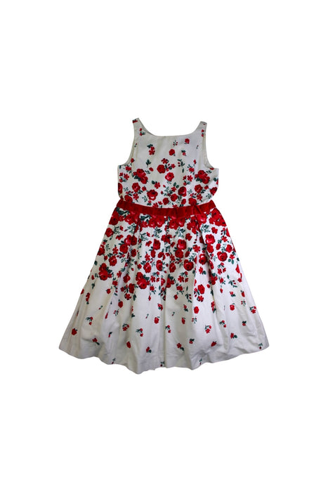 A Red Sleeveless Dresses from Janie & Jack in size 7Y for girl. (Front View)