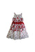 A Red Sleeveless Dresses from Janie & Jack in size 7Y for girl. (Front View)