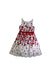 A Red Sleeveless Dresses from Janie & Jack in size 7Y for girl. (Back View)