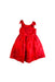 A Red Sleeveless Dresses from Janie & Jack in size 6T for girl. (Front View)