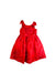 A Red Sleeveless Dresses from Janie & Jack in size 6T for girl. (Front View)