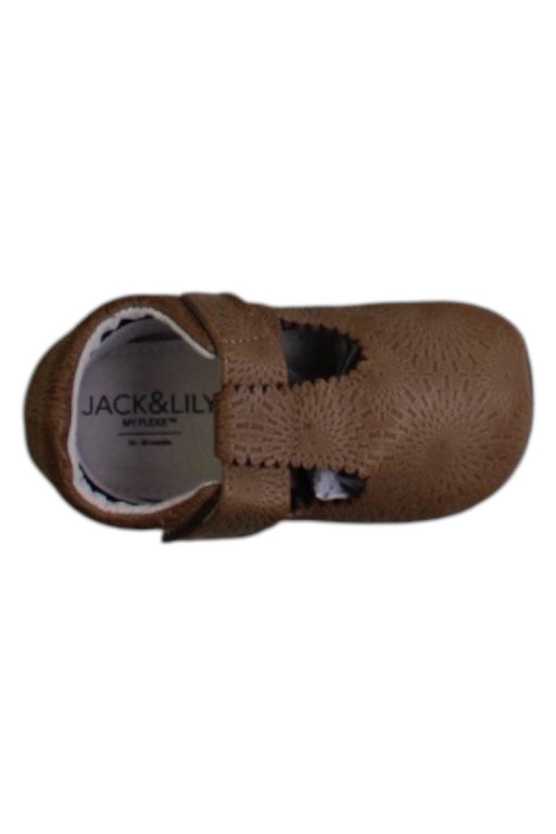 A Brown Flats from Jack & Lily in size 18-24M for girl. (Front View)