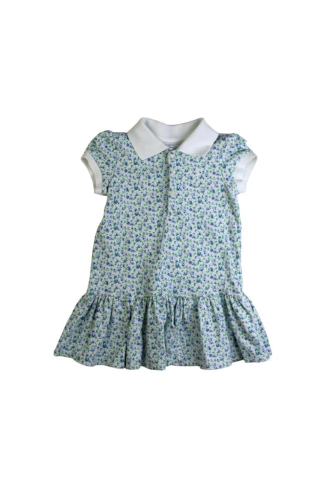 A Blue Short Sleeve Dresses from Ralph Lauren in size 6-12M for girl. (Front View)