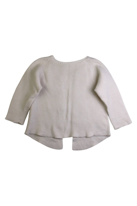 A Beige Cardigans from li & me in size 6-12M for girl. (Back View)