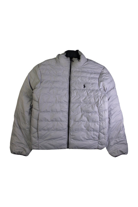 A Navy Puffer/Quilted Jackets from Polo Ralph Lauren in size 10Y for boy. (Back View)