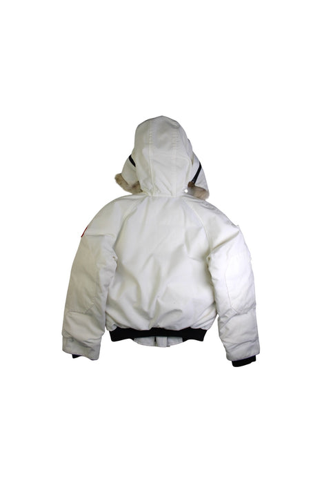 A White Puffer/Quilted Coats & Outerwear from Canada Goose in size 7Y for neutral. (Back View)