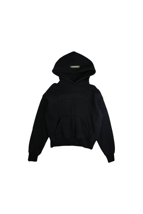 A Black Hooded Sweatshirts from Fear of God Essentials in size 6T for neutral. (Front View)