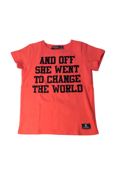 A Red Short Sleeve T Shirts from Rock Your Kid in size 6T for boy. (Front View)