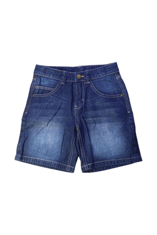 A Blue Shorts from Chickeeduck in size 5T for boy. (Front View)