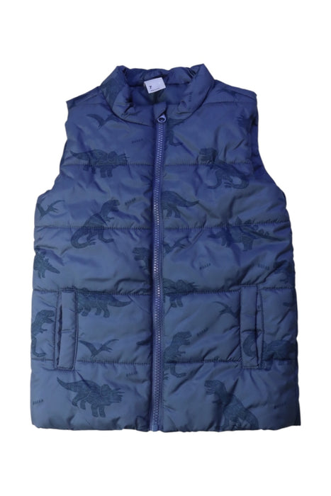 A Blue Outerwear Vests from Anko in size 7Y for boy. (Front View)