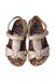 A Gold Sandals from PèPè in size 3T for girl. (Back View)