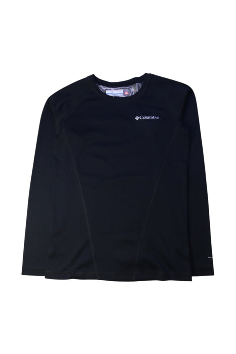 A Black Long Sleeve T Shirts from Columbia in size 10Y for boy. (Front View)