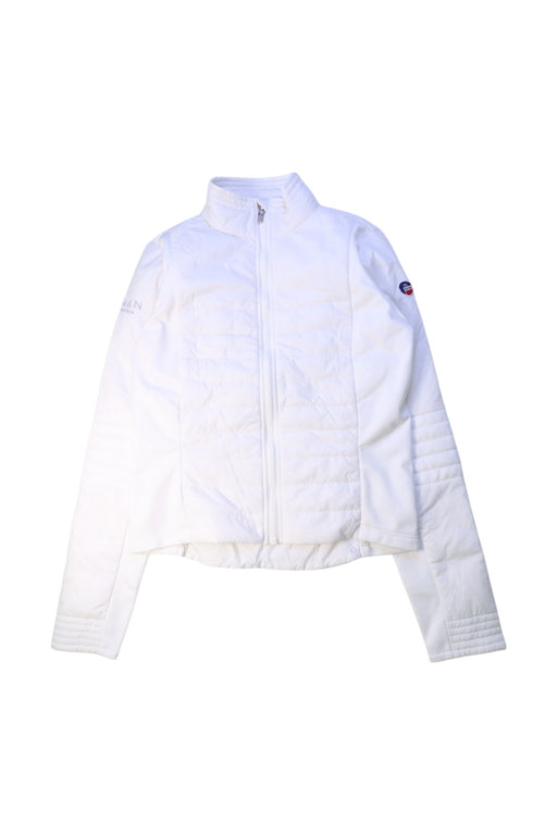 A White Puffer/Quilted Jackets from Fusalp in size 14Y for girl. (Front View)