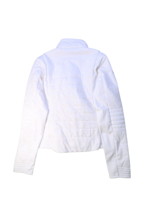 A White Puffer/Quilted Jackets from Fusalp in size 14Y for girl. (Back View)