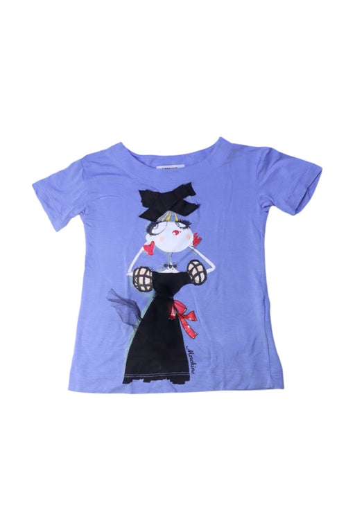 A Blue Short Sleeve T Shirts from Moschino in size 2T for girl. (Front View)