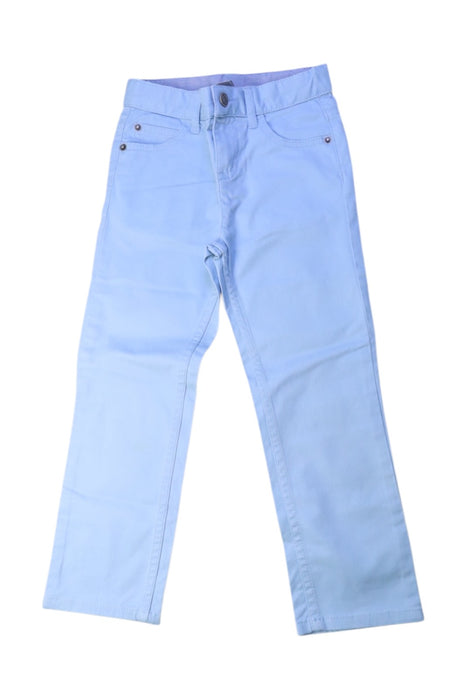 A Blue Casual Pants from Petit Bateau in size 4T for boy. (Front View)