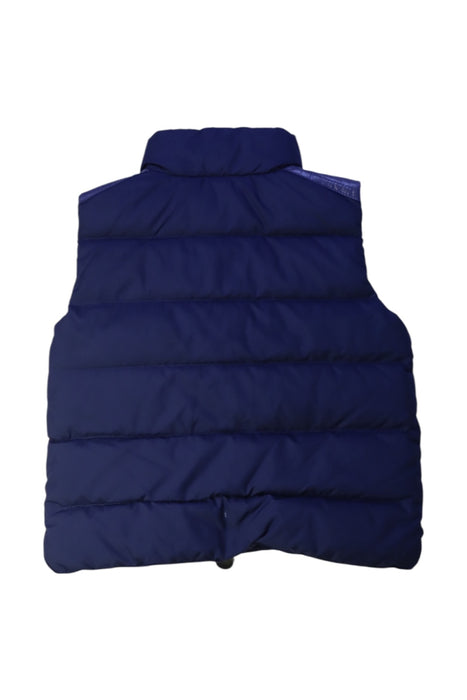 A Navy Outerwear Vests from Moncler in size 3T for boy. (Back View)